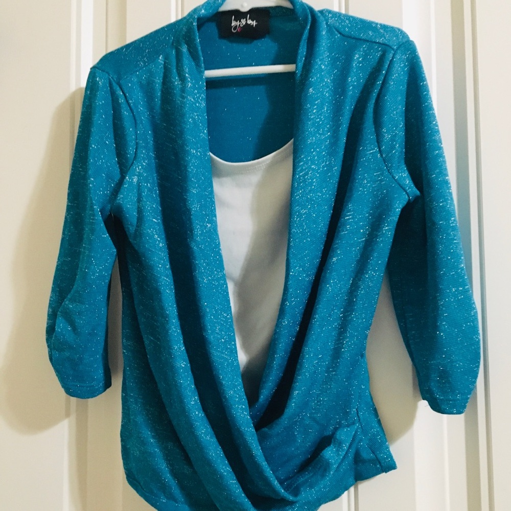 byby girl top blue Size (7-8)